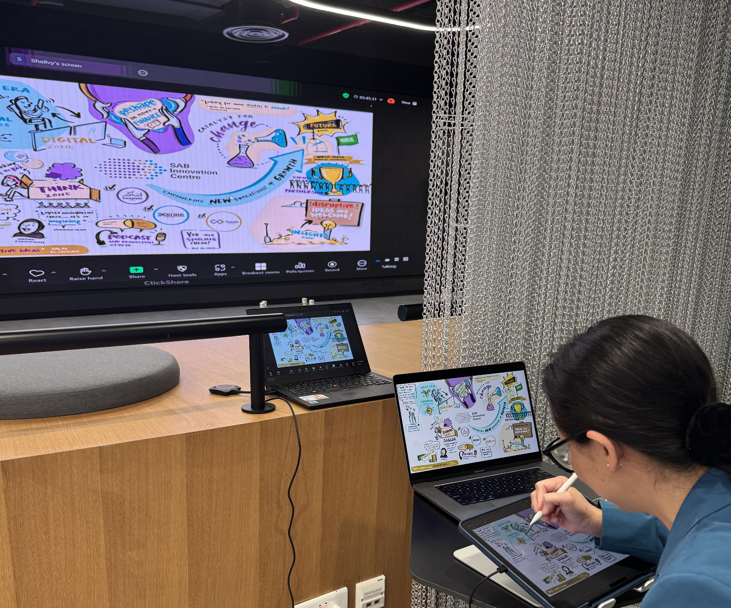 Visual scribing at SAB Innovation Center Launch in Riyadh